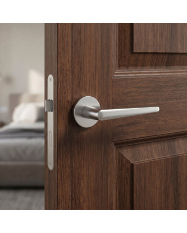 Satin Chrome Arrow Door Handles