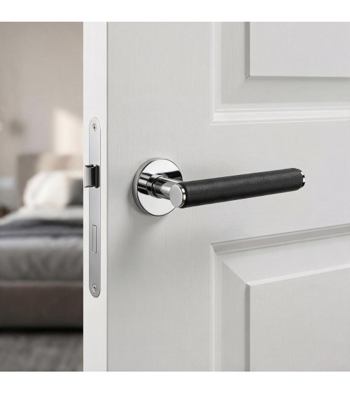 Polished chrome EGERIA door handle designer handle