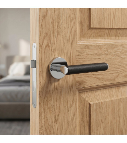 Polished chrome EGERIA door handle designer handle
