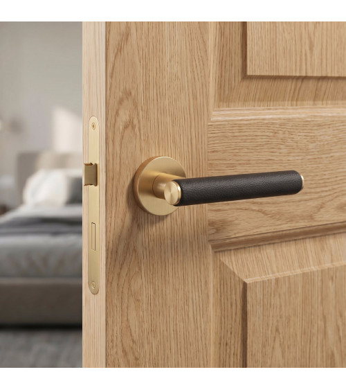Matt gold EGERIA door handle designer handle