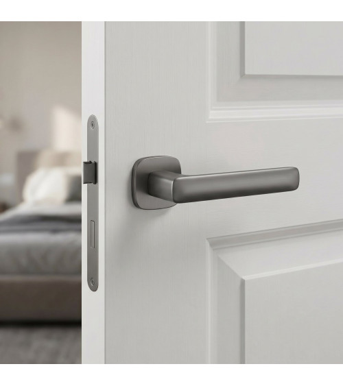 STELLA graphite door handle design ironmongery