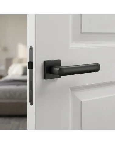Mysterious and Refined Black Door Handle – STELLA Model