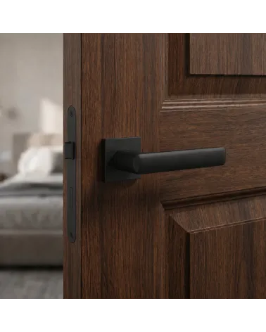 Mysterious and Refined Black Door Handle – STELLA Model