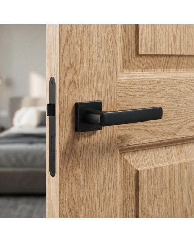 Mysterious and Refined Black Door Handle - STELLA Model