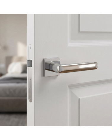 Polished Chrome Door Handle with Mirror-like Brilliance - STELLA Model