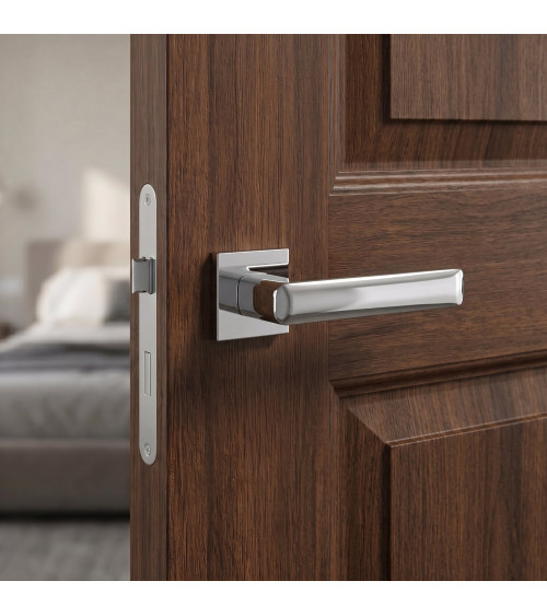 STELLA design door handle in polished chrome
