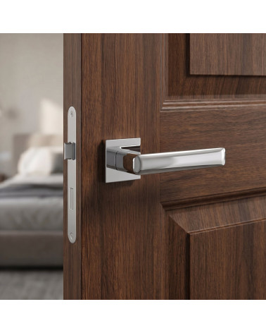 Polished Chrome Door Handle with Mirror-like Brilliance - STELLA Model