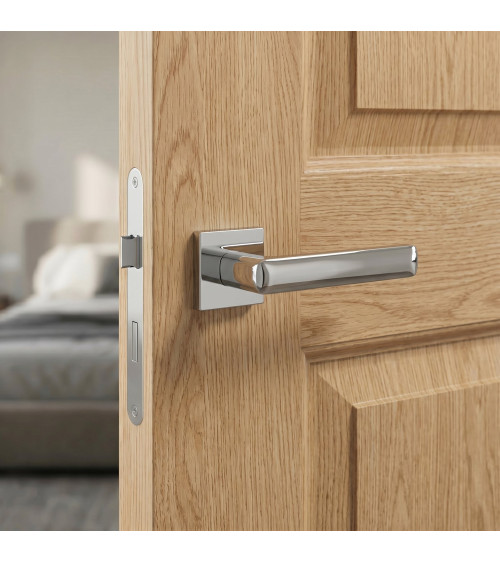 STELLA design door handle in polished chrome