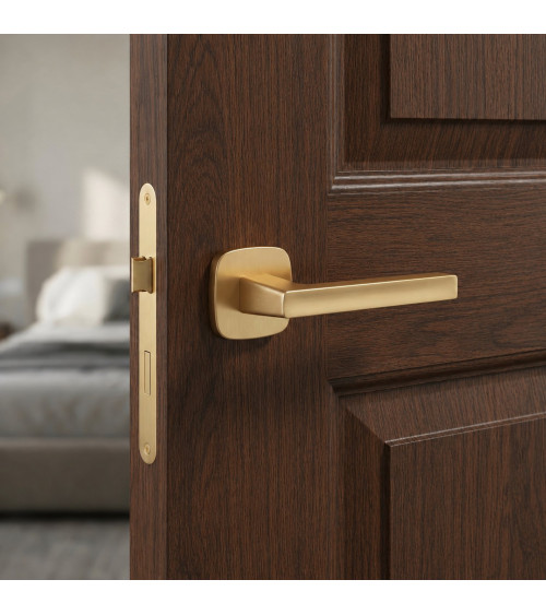 Matte gold door handle PEA design handle