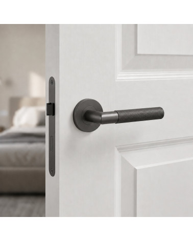 Anthracite Door Handle - Sterk Oval 1742 Model