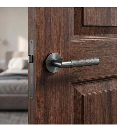 OVAL 1742 anthracite door handle designer handle