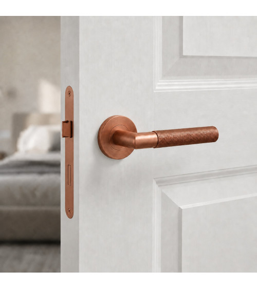 OVAL 1742 copper door handle designer handle