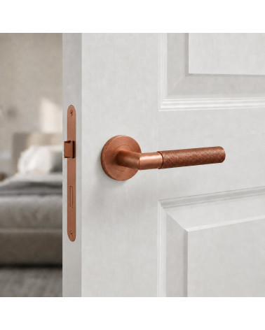 Copper-Coloured Door Handle - Sterk Oval 1742 Model
