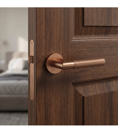 OVAL 1742 copper door handle designer handle