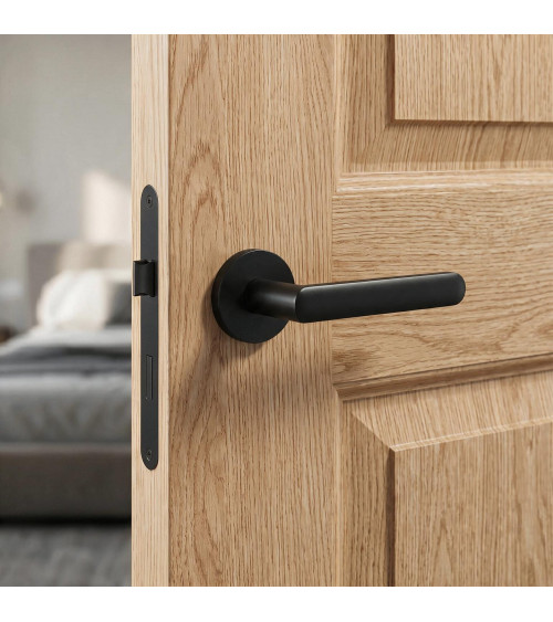 Black FRAGOLA door handle designer handle