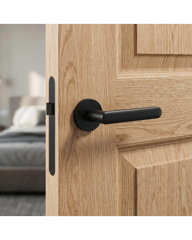Black and Chic Door Handle for a Sleek Decor - FRAGOLA Model