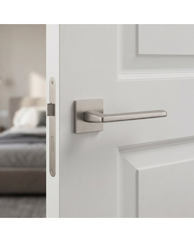 EURA brushed nickel door handle