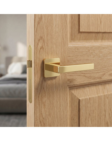 Polished gold door handles KVADRAT 1760