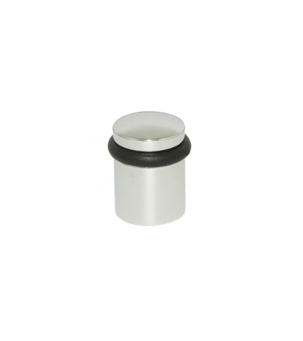 Polished chrome zamak screw-on door stop - model 822 - design handle