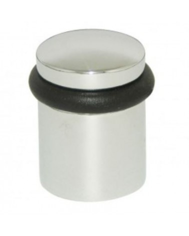 Polished chrome zamak screw-on door stop - model 822 - design handle