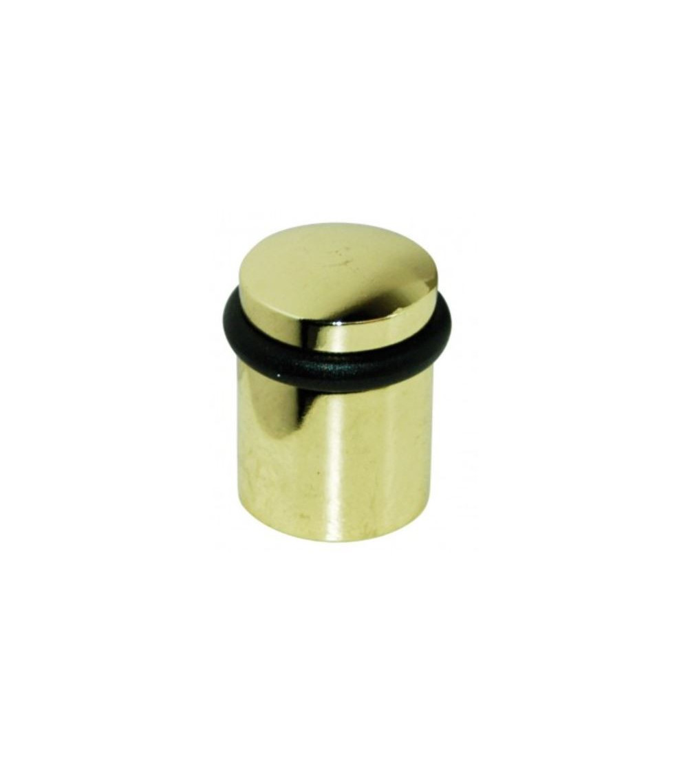 Polished brass zamak screw-on door stop - model 822 - design handle