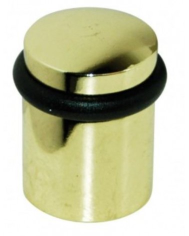 Polished brass zamak screw-on door stop - model 822 - design handle