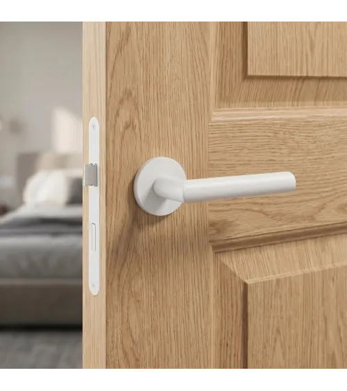 White OVAL 1750 door handle design handle
