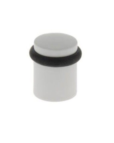 White zamak screw-on door stop - model 822 - design handle