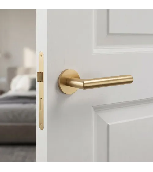 OVAL 1750 matt gold door handle designer handle