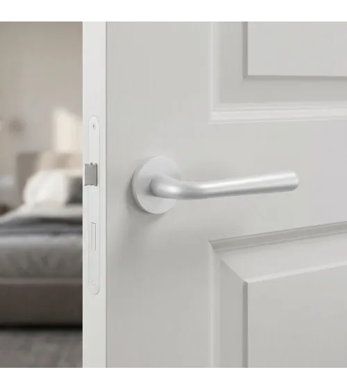 IRGA matt white door handle design handle