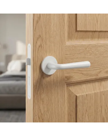 Matt White Simple and Chic Door Handle 