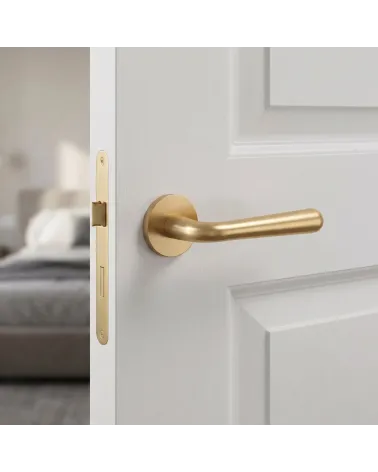 Satin Gold Door Handle for a refined ambience - IRGA Model