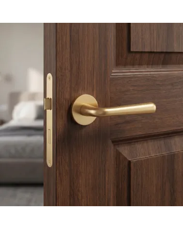 Satin Gold Door Handle for a refined ambience - IRGA Model