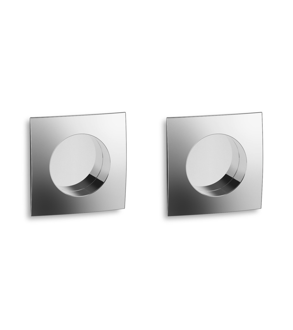 Twin Recessed Handle Kit for Sliding Door with Lock