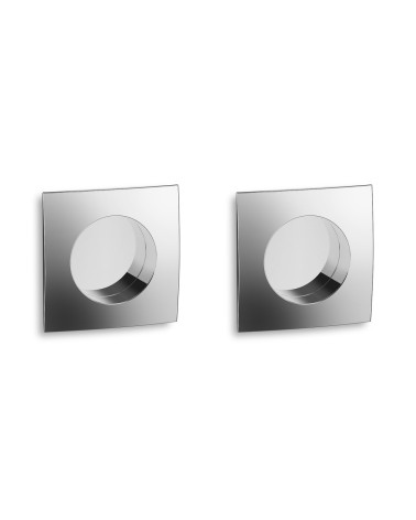 Twin Recessed Handle Kit for Sliding Door with Lock