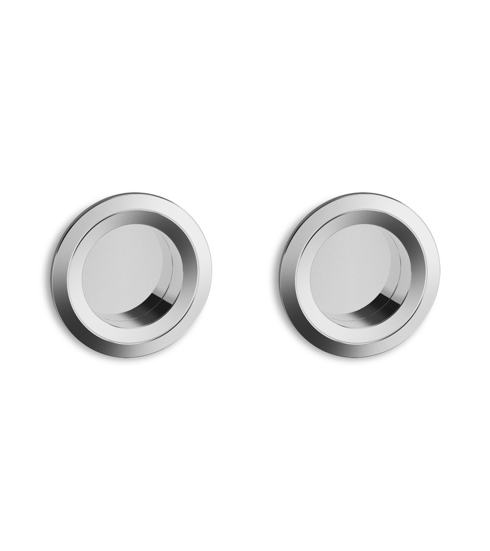 Twin Recessed Handle Kit for Sliding Door with Lock