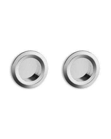 Twin Recessed Handle Kit for Sliding Door with Lock