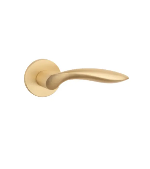 STILE PULIA door handle in matt gold aluminium