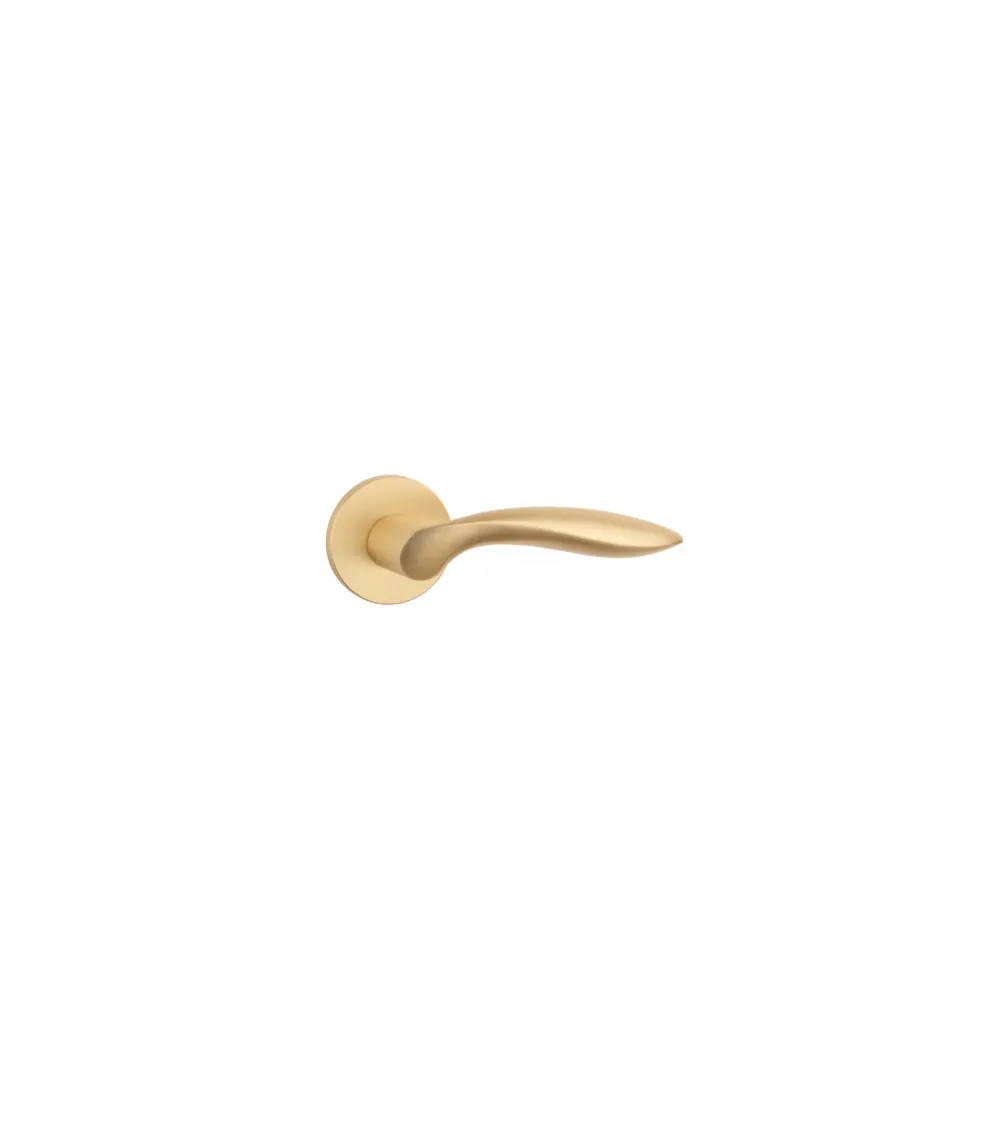 STILE PULIA door handle in matt gold aluminium