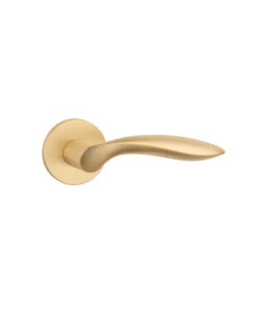 STILE PULIA door handle in matt gold aluminium