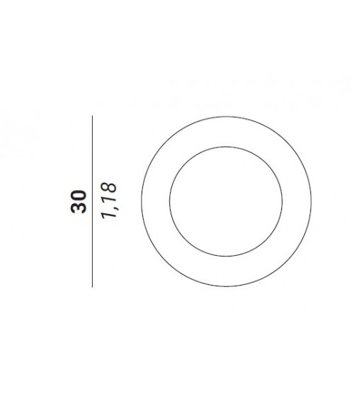 30mm washer for WC privacy lock Verum Atlanta/Wind/Pure - designer handle