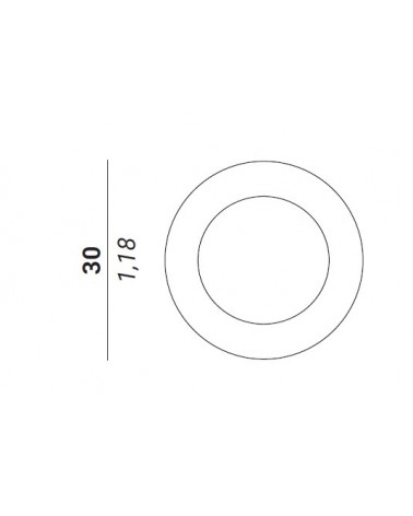 30mm washer for WC privacy lock Verum Atlanta/Wind/Pure - designer handle