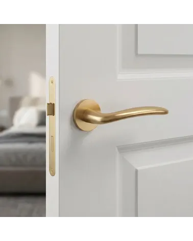 AMBROSIA satin gold door handles