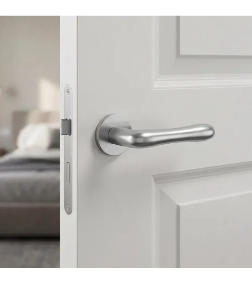 CYNIA satin chrome door handle designer handle