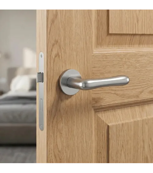 CYNIA satin chrome door handle designer handle