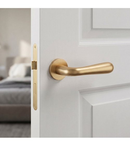 GARDENIA matt gold door handle design handle