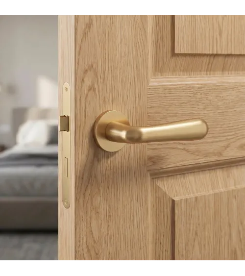 GARDENIA matt gold door handle design handle