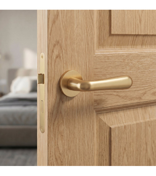 GARDENIA matt gold door handle design handle