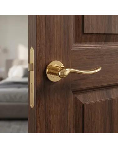NERINA Polished Gold Door Handles