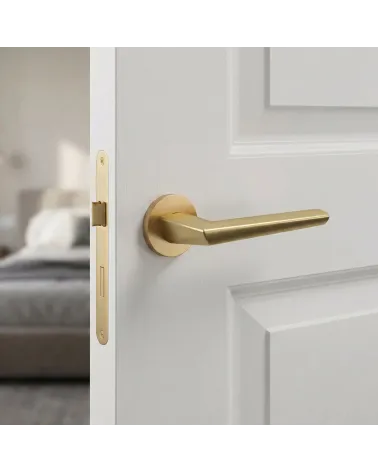 Mandelli Isi satin chrome door handles